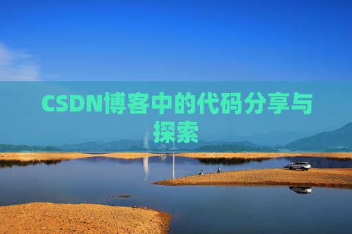 CSDN博客中的代码分享与探索